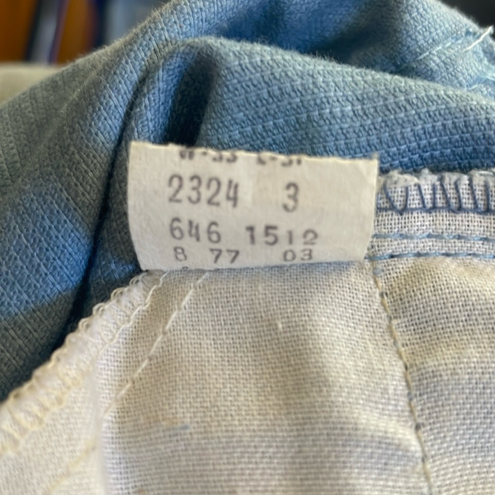 Levis white label Vintage blue corduroy - Picture 8 of 11